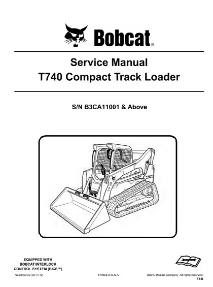 Bobcat T740 Compact Track Loader Service Manual