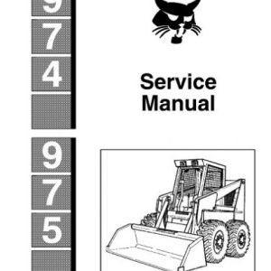 Bobcat 974, 975 Skid Steer Loader Service Manual