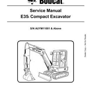 Bobcat E35i Compact Tractor Service Manual