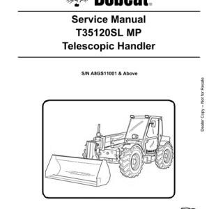 Bobcat T35120SL MP Telescopic Handler Service Manual