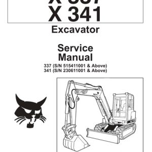 Bobcat X337, X341 Compact Excavator Service Manual