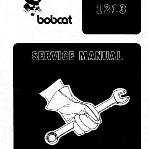 Bobcat 1213 Skid Steer Loader Service Manual