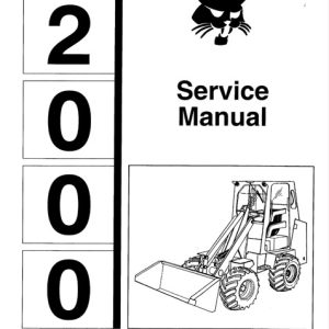 Bobcat 2000 Skid Steer Loader Service Manual