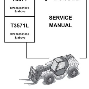 Bobcat T3571, T3571L Telescopic Handler Service Manual