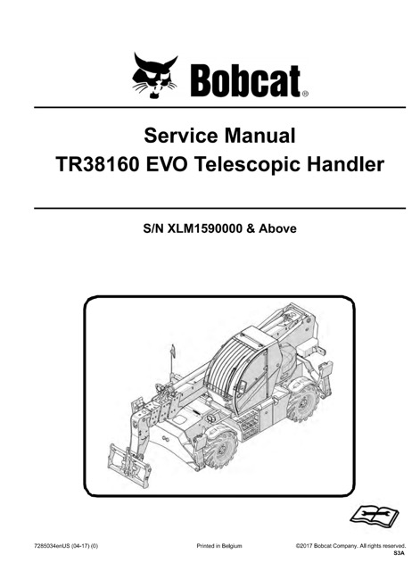 Bobcat TR38160 EVO Telescopic Handler Service Manual