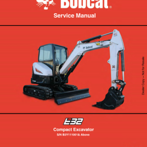 Bobcat E32 Compact Tractor Service Repair Manual
