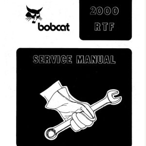 Bobcat 2000 RTF Skid Steer Loader Service Manual