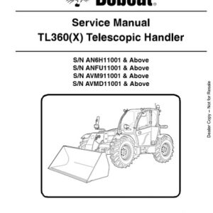Bobcat TL360(X) Telescopic Handler Service Repair Manual