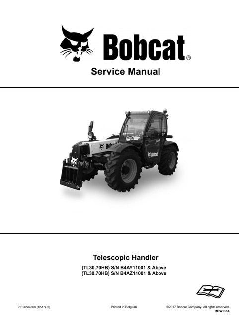 Bobcat TL30.70HB Telescopic Handler Service Manual