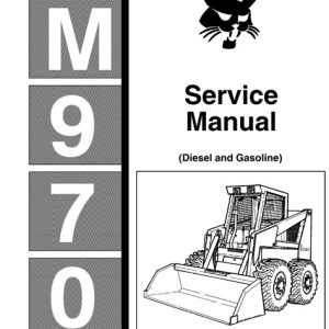 Bobcat M970 Diesel And Gasoline Skid Steer Loader Service Manual