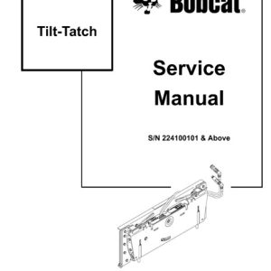 Bobcat Tilt - Tatch Service Repair Manual