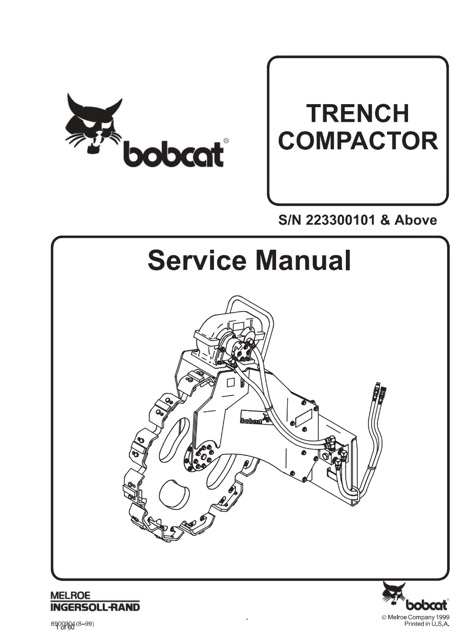 Bobcat Trench Compactor Service Manual