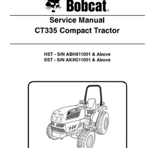 Bobcat CT335 Compact Tractor Service Manual