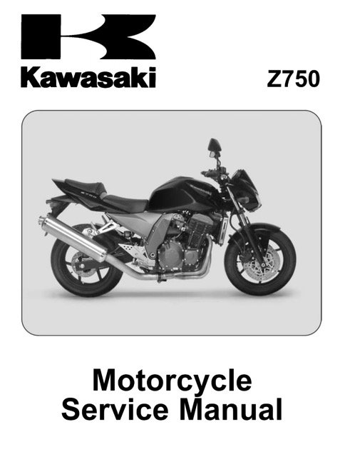 2004 Kawasaki Z750 ,ZR750 Service Manual