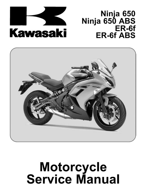 2012-2013 Kawasaki Ninja 650, ER-6f Service Manual