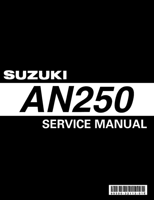 1999-2000 Suzuki AN250 Service Repair Manual