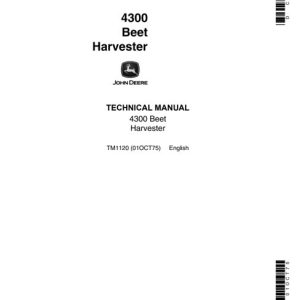 John Deere 300 Corn Husker Technical Manual