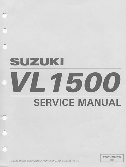 1998-2000 Suzuki VL1500 Intruder Service Manual