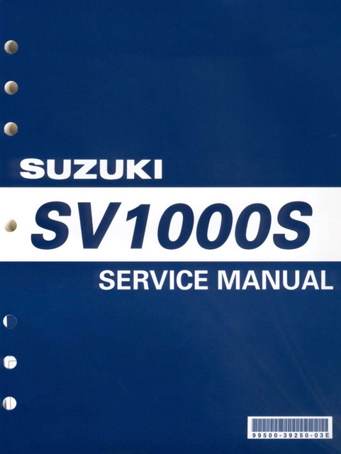 2003 Suzuki SV1000S Service Repair Manual
