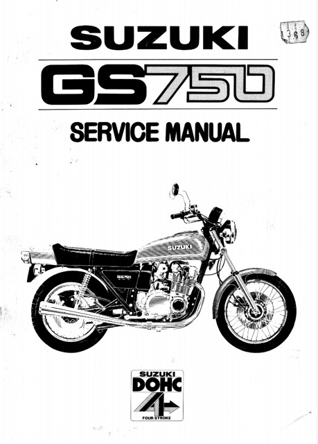 1976 Suzuki GS750 Service Repair Manual