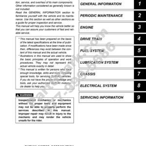 2002-2009 Suzuki LT-F250, LTF250 Ozark ATV Service Manual