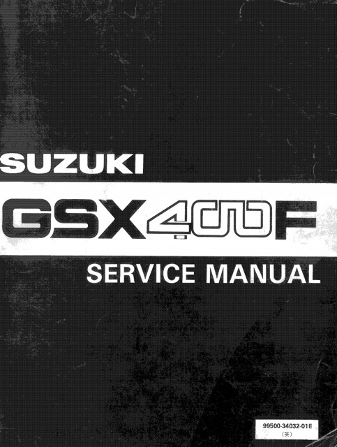 1981-1983 Suzuki GSX400F Service Manual