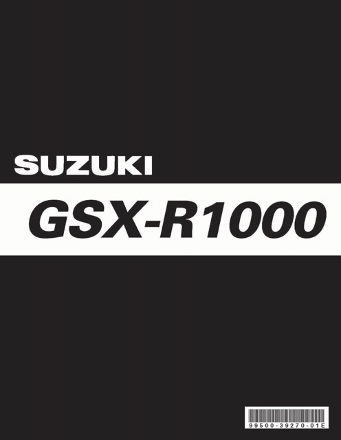 2005 Suzuki GSX-R1000 Service Manual