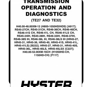 Hyster C227 manual