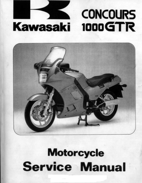 1986-2000 Kawasaki ZG1000 Concours 1000GTR Service Manual