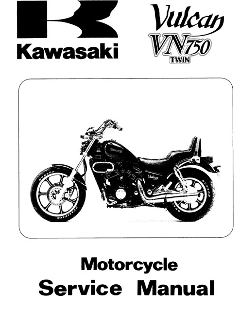 1984-2001 Kawasaki Vulcan VN750 Twin Service Manual