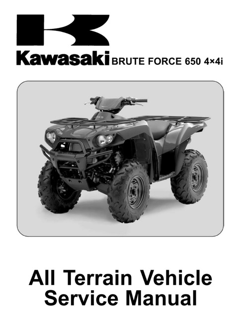 2006-2012 Kawasaki Brute Force 650 4x4i Atv Service Manual