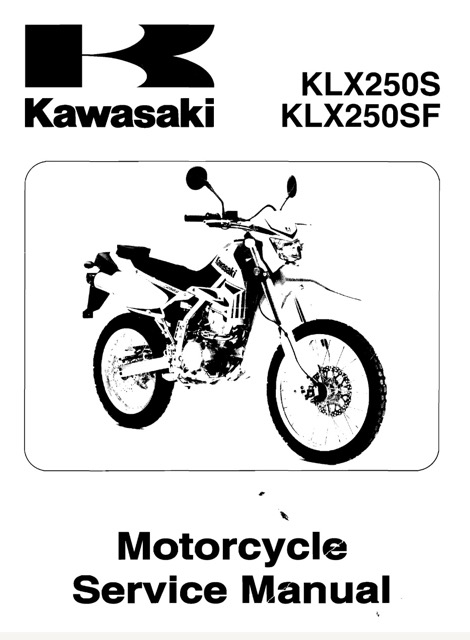 2009 Kawasaki KLX250S, KLX250SF Service Manual