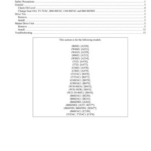 Hyster A257 (B80ZHD) Forklift Service Repair Manual