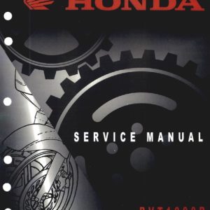 2000-2002 Honda RVT1000R, RC51 Service Manual