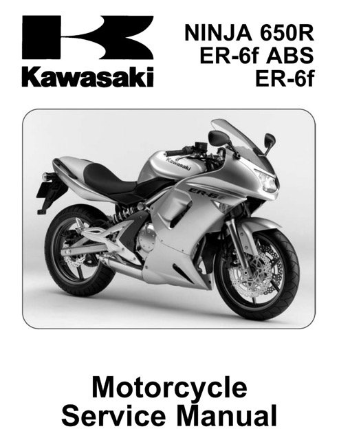 2006 Kawasaki NINJA 650R ,ER-6f ABS ,ER-6f Service Manual