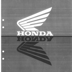 2000-2002 Honda XR650RY Service Repair Manual