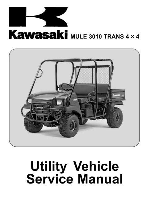 2005 Kawasaki Mule 3010 Trans 4x4 Service Manual