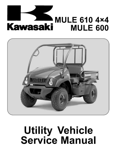 2005 Kawasaki Mule 610 4x4 Mule 600 KAF400 Service Manual