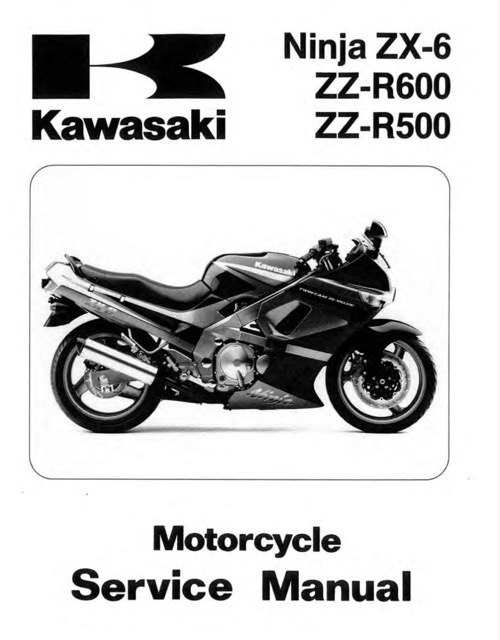 1993-2005 Kawasaki Ninja ZX-6 ZZ-R600 ZZ-R500 Service Manual