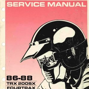 1986-1988 Honda TRX200SX Fourtrax ATV Service Manual