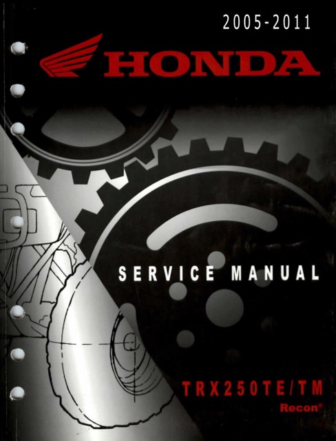 2005-2011 Honda TRX250TE, TRX250TM Recon ATV Service Manual