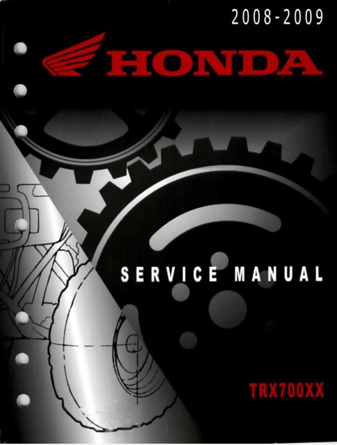 2008-2009 Honda TRX700XX ATV Service Manual