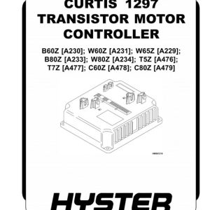 Hyster A479 (C80Z) Forklift Service Manual