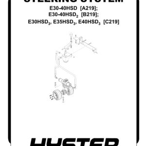 Hyster B219 Forklift Service Repair Manual