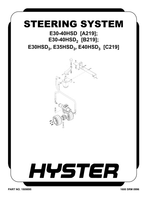 Hyster B219 Forklift Service Repair Manual