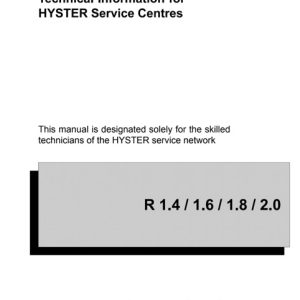 Hyster B435 Forklift Service Repair Manual