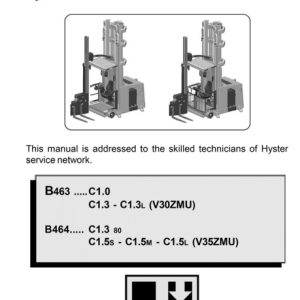 Hyster B464 Forklift Service Repair Manual